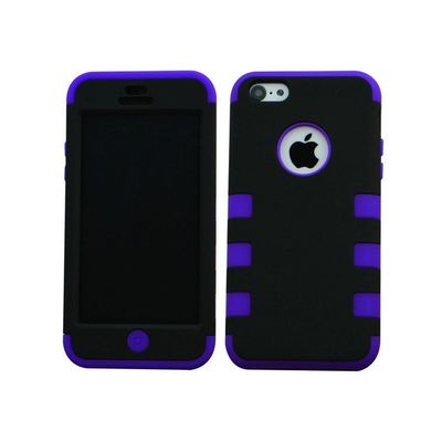 手机套厂家热销新款苹果iphone5c三合一硅胶手机套 硅胶套批发